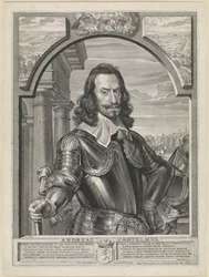 Engraved Portrait of Andreas Cantelmo by Paulus Pontius after Michaelina Woutiers (1643)